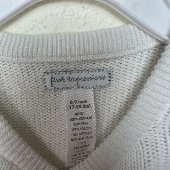 First Impressions Baby Girls Cable-Knit Tutu Tunic size 6-9 months - Picture 3 of 6